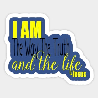 I am the way, the truth and the life Sticker